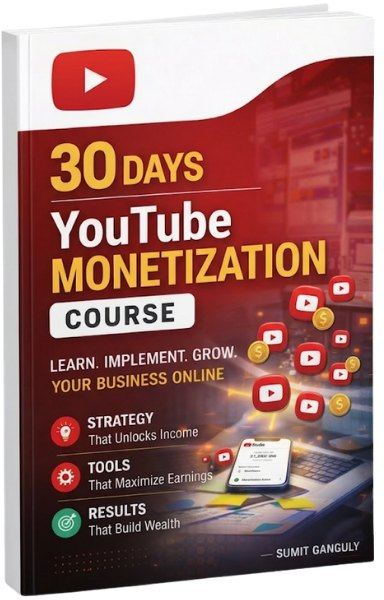 30 Days YouTube Monetization Course cover